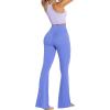 imageSunzel Flare Leggings Crossover Yoga Pants with Tummy Control HighWaisted and Wide LegPeriwinkle
