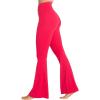 imageSunzel Flare Leggings Crossover Yoga Pants with Tummy Control HighWaisted and Wide LegRed