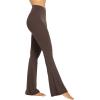 imageSunzel Flare Leggings Crossover Yoga Pants with Tummy Control HighWaisted and Wide LegSeal Brown