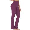 imageSunzel Flare Leggings for Women High Waisted Casual Bootcut Flared Yoga Pants with Tummy ControlCherry Red