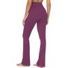 imageSunzel Flare Leggings for Women High Waisted Casual Bootcut Flared Yoga Pants with Tummy ControlCherry Red