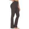 imageSunzel Flare Leggings for Women High Waisted Casual Bootcut Flared Yoga Pants with Tummy ControlSeal Brown