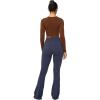 imageSunzel Mini Flare Leggings for Women High Waist Yoga Pants with Tummy Control Casual Gym Workout Bootcut LeggingsAsh Blue