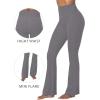 imageSunzel Mini Flare Leggings for Women High Waist Yoga Pants with Tummy Control Casual Gym Workout Bootcut LeggingsCharcoal Gray