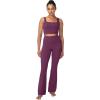 imageSunzel Mini Flare Leggings for Women High Waist Yoga Pants with Tummy Control Casual Gym Workout Bootcut LeggingsCherry Red