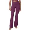 imageSunzel Mini Flare Leggings for Women High Waist Yoga Pants with Tummy Control Casual Gym Workout Bootcut LeggingsCherry Red