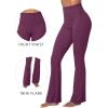 imageSunzel Mini Flare Leggings for Women High Waist Yoga Pants with Tummy Control Casual Gym Workout Bootcut LeggingsCherry Red