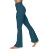 imageSunzel Mini Flare Leggings for Women High Waist Yoga Pants with Tummy Control Casual Gym Workout Bootcut LeggingsForest Green
