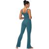 imageSunzel Mini Flare Leggings for Women High Waist Yoga Pants with Tummy Control Casual Gym Workout Bootcut LeggingsForest Green