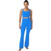 imageSunzel Mini Flare Leggings for Women High Waist Yoga Pants with Tummy Control Casual Gym Workout Bootcut LeggingsFrench Blue