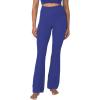 imageSunzel Mini Flare Leggings for Women High Waist Yoga Pants with Tummy Control Casual Gym Workout Bootcut LeggingsNavy Blue