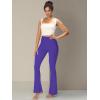 imageSunzel Mini Flare Leggings for Women High Waist Yoga Pants with Tummy Control Casual Gym Workout Bootcut LeggingsNavy Blue