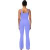 imageSunzel Mini Flare Leggings for Women High Waist Yoga Pants with Tummy Control Casual Gym Workout Bootcut LeggingsPeriwinkle
