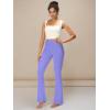 imageSunzel Mini Flare Leggings for Women High Waist Yoga Pants with Tummy Control Casual Gym Workout Bootcut LeggingsPeriwinkle