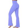 imageSunzel Mini Flare Leggings for Women High Waist Yoga Pants with Tummy Control Casual Gym Workout Bootcut LeggingsPeriwinkle