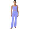 imageSunzel Mini Flare Leggings for Women High Waist Yoga Pants with Tummy Control Casual Gym Workout Bootcut LeggingsPeriwinkle