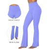 imageSunzel Mini Flare Leggings for Women High Waist Yoga Pants with Tummy Control Casual Gym Workout Bootcut LeggingsPeriwinkle