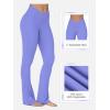 imageSunzel Mini Flare Leggings for Women V Crossover Mid Rise Workout Flared Yoga Pants with Tummy Control and Wide LegPeriwinkle
