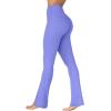 imageSunzel Mini Flare Leggings for Women V Crossover Mid Rise Workout Flared Yoga Pants with Tummy Control and Wide LegPeriwinkle
