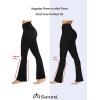 imageSunzel Mini Flare Leggings for Women V Crossover Mid Rise Workout Flared Yoga Pants with Tummy Control and Wide LegPeriwinkle