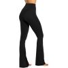 imageSunzel Sunzfly Flare Leggings for Women Cross Over High Waisted Yoga Pants with Wide Leg and Tummy Control for WorkoutBlack