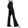 imageSunzel Sunzfly Flare Leggings for Women Cross Over High Waisted Yoga Pants with Wide Leg and Tummy Control for WorkoutBlack