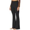 imageSunzel Sunzfly Flare Leggings for Women Cross Over High Waisted Yoga Pants with Wide Leg and Tummy Control for WorkoutBlack