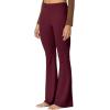 imageSunzel Sunzfly Flare Leggings for Women Cross Over High Waisted Yoga Pants with Wide Leg and Tummy Control for WorkoutBlack Cherry