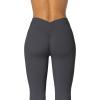 imageSunzel Sunzfly Flare Leggings for Women Cross Over High Waisted Yoga Pants with Wide Leg and Tummy Control for WorkoutGrey