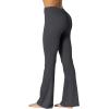 imageSunzel Sunzfly Flare Leggings for Women Cross Over High Waisted Yoga Pants with Wide Leg and Tummy Control for WorkoutGrey
