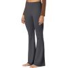 imageSunzel Sunzfly Flare Leggings for Women Cross Over High Waisted Yoga Pants with Wide Leg and Tummy Control for WorkoutGrey