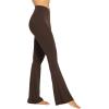 imageSunzel Sunzfly Flare Leggings for Women Cross Over High Waisted Yoga Pants with Wide Leg and Tummy Control for WorkoutSeal Brown