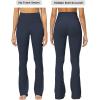 imageSunzel Sunzfly No Front Seam Mini Flare Leggings for Women Invisible Butt Scrunch Flared Yoga Pants with Tummy ControlAsh Blue