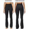 imageSunzel Sunzfly No Front Seam Mini Flare Leggings for Women Invisible Butt Scrunch Flared Yoga Pants with Tummy ControlBlack