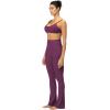 imageSunzel Sunzfly No Front Seam Mini Flare Leggings for Women Invisible Butt Scrunch Flared Yoga Pants with Tummy ControlCherry Red