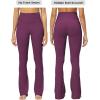 imageSunzel Sunzfly No Front Seam Mini Flare Leggings for Women Invisible Butt Scrunch Flared Yoga Pants with Tummy ControlCherry Red