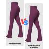 imageSunzel Sunzfly No Front Seam Mini Flare Leggings for Women Invisible Butt Scrunch Flared Yoga Pants with Tummy ControlCherry Red