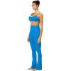 imageSunzel Sunzfly No Front Seam Mini Flare Leggings for Women Invisible Butt Scrunch Flared Yoga Pants with Tummy ControlClassic Blue