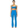 imageSunzel Sunzfly No Front Seam Mini Flare Leggings for Women Invisible Butt Scrunch Flared Yoga Pants with Tummy ControlClassic Blue