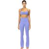 imageSunzel Sunzfly No Front Seam Mini Flare Leggings for Women Invisible Butt Scrunch Flared Yoga Pants with Tummy ControlPeriwinkle