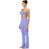 imageSunzel Sunzfly No Front Seam Mini Flare Leggings for Women Invisible Butt Scrunch Flared Yoga Pants with Tummy ControlPeriwinkle