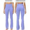 imageSunzel Sunzfly No Front Seam Mini Flare Leggings for Women Invisible Butt Scrunch Flared Yoga Pants with Tummy ControlPeriwinkle