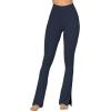 imageSunzel Sunzfly Split Hem Flare Leggings for Women High Waisted Casual Bootcut Flared Yoga Pants with Tummy ControlAsh Blue
