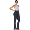 imageSunzel Sunzfly Split Hem Flare Leggings for Women High Waisted Casual Bootcut Flared Yoga Pants with Tummy ControlAsh Blue