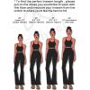 imageSunzel Sunzfly Split Hem Flare Leggings for Women High Waisted Casual Bootcut Flared Yoga Pants with Tummy ControlBlack