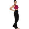 imageSunzel Sunzfly Split Hem Flare Leggings for Women High Waisted Casual Bootcut Flared Yoga Pants with Tummy ControlBlack