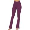 imageSunzel Sunzfly Split Hem Flare Leggings for Women High Waisted Casual Bootcut Flared Yoga Pants with Tummy ControlCherry Red