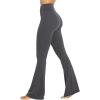 imageSunzel Womens Flare Leggings No Front Seam Flare Yoga Pants with Tummy Control Crossover High Waist and Wide LegGrey