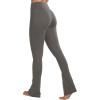 imageSunzel Butterflycra High Waist Mini Flared Leggings for Women Tummy Control Casual Flare Yoga Pants for Yoga Workout GymDeep Brown