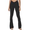 imageSunzel Mini Flare Leggings for Women V Crossover Mid Rise Workout Flared Yoga Pants with Tummy Control and Wide LegBlack
